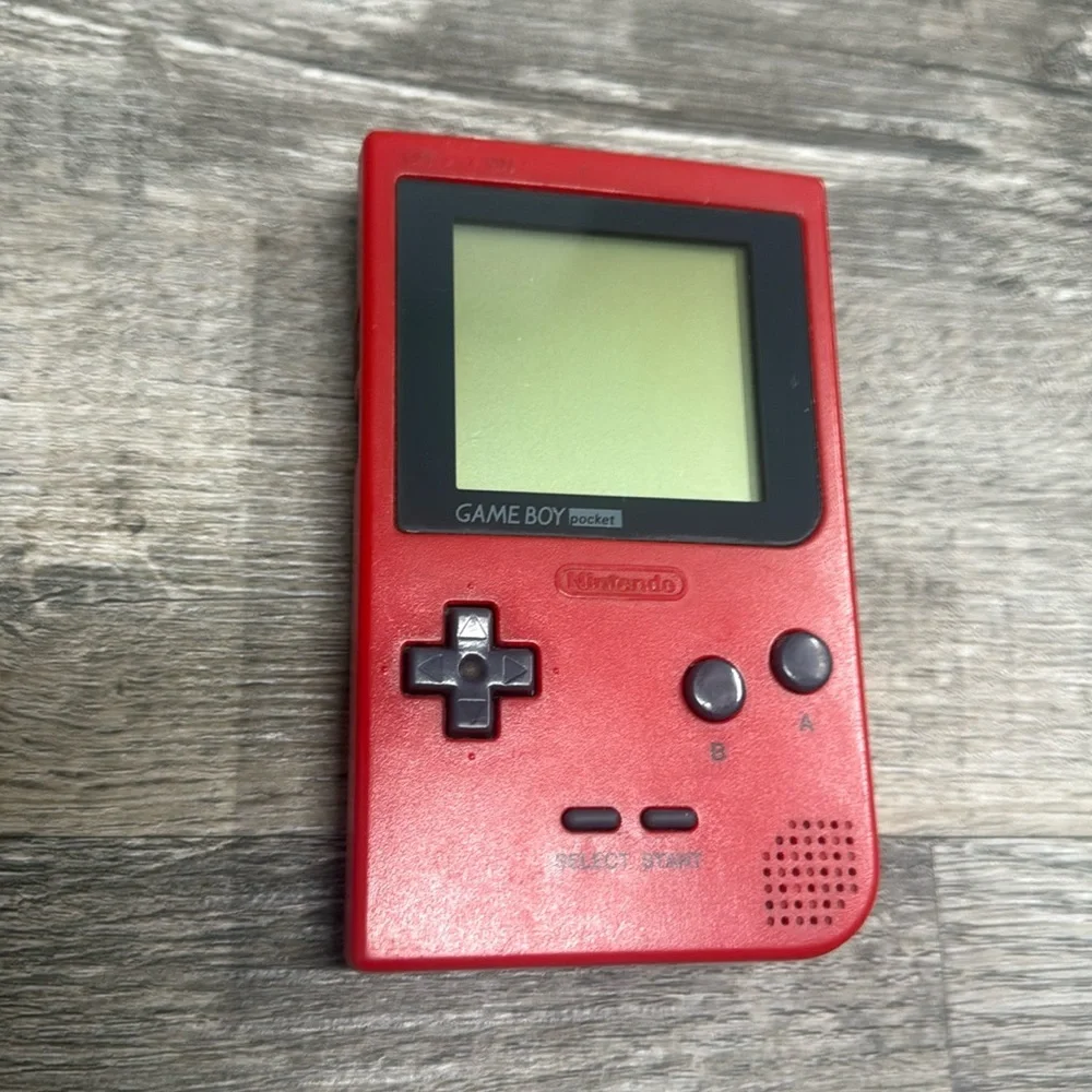 Nintendo Game Boy Pocket Red MGB-001 Console Handheld System Working Condition